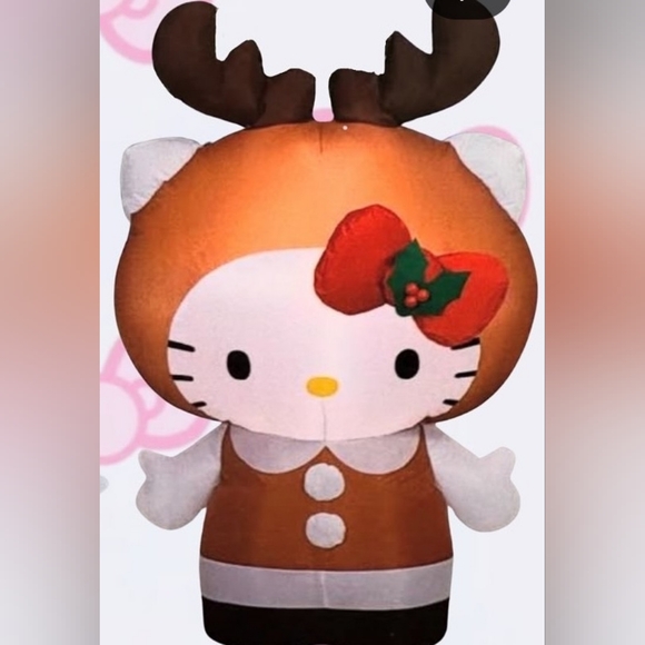 Super Rare Hello Kitty Festive Inflatable with Red and White Accents - Picture 4 of 4
